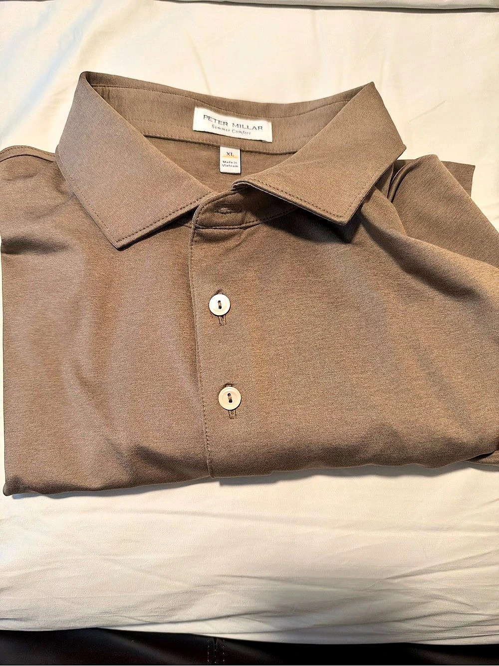 Peter Millar Summer Comfort Polo Brown XL